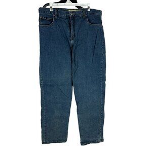 Cabela's Casuals Women's Jeans Size 16 Reg Plaid Lining 98% Cotton 2% Spandex